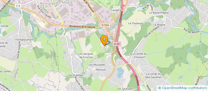localisation de l'entreprise ANAHO à LIMOGES