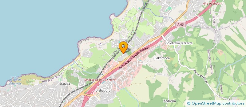 localisation de l'entreprise ANAIGAZTEAK à SAINT-JEAN-DE-LUZ