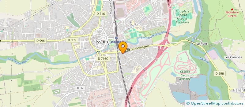 localisation de l'entreprise ANAIS  ISSOIRE