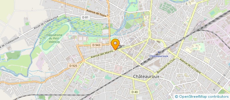 localisation de l'entreprise ANAIS  CHATEAUROUX