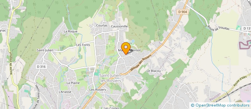 localisation de l'entreprise ANAIS à SAINT-JULIEN-LES-ROSIERS