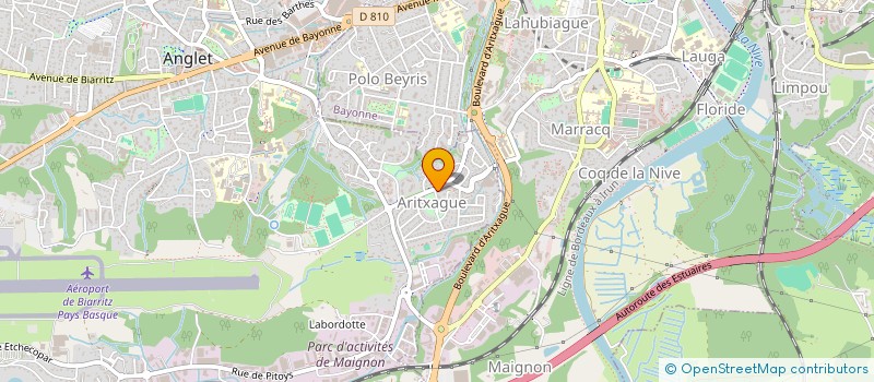 localisation de l'entreprise ANAIS à ANGLET