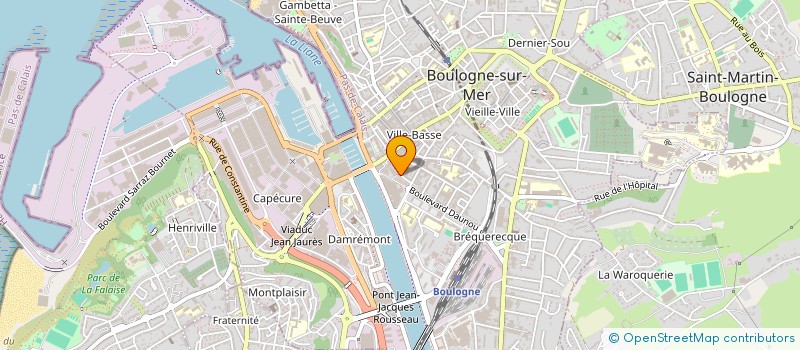 localisation de l'entreprise ANAIS à BOULOGNE-SUR-MER