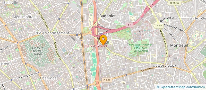 localisation de l'entreprise ANAIS à BAGNOLET