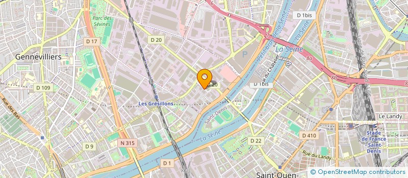 localisation de l'entreprise ANAIS à GENNEVILLIERS