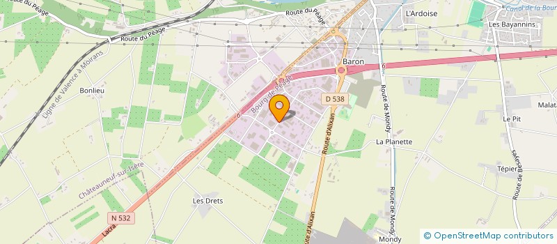 localisation de l'entreprise ANAIS A CHAMBERY  BOURG-DE-PEAGE