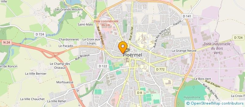 localisation de l'entreprise ANAIS COIFFURE  PLOERMEL