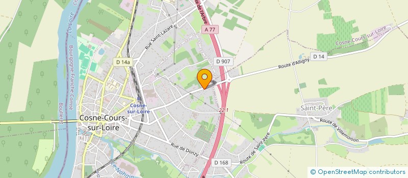 localisation de l'entreprise ANAIS DUSSART SPFPL DE PHARMACIENS D'OFFICINE à COSNE-COURS-SUR-LOIRE