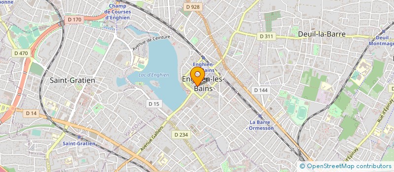 localisation de l'entreprise ANAIS ESTHETIQUE à ENGHIEN-LES-BAINS