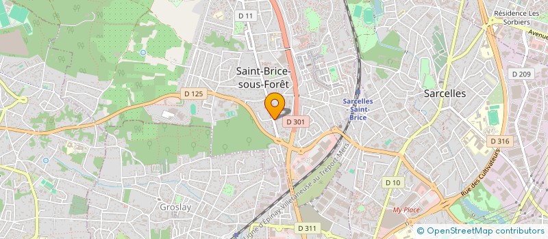 localisation de l'entreprise ANAIS HAIRSTYLE ACADEMY  SAINT-BRICE-SOUS-FORET