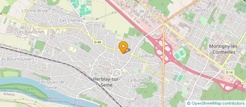 localisation de l'entreprise ANAJO  HERBLAY-SUR-SEINE