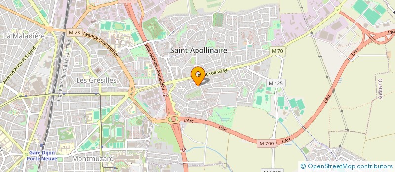 localisation de l'entreprise ANAKYNE à SAINT-APOLLINAIRE