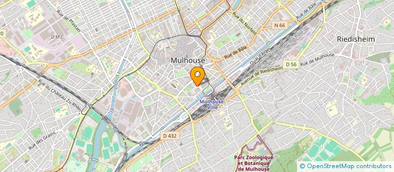 localisation de l'entreprise ANAL BIOLOG MEDIC ANNULAIRE MEYER & AUTR à MULHOUSE