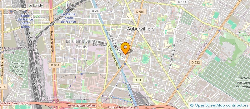 localisation de l'entreprise ANALANDRE TEXTILES  AUBERVILLIERS