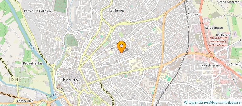 localisation de l'entreprise ANALEANCE  BEZIERS