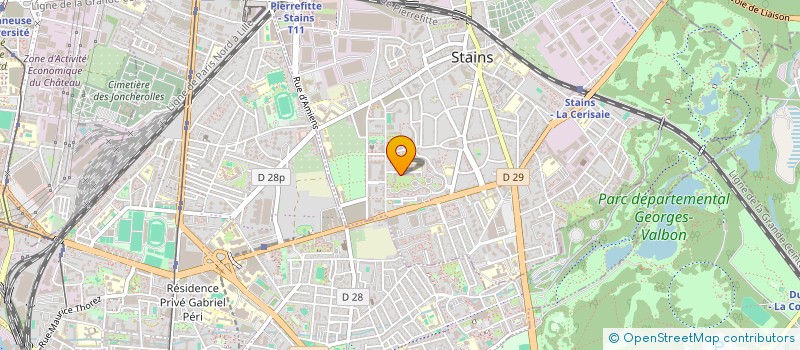 localisation de l'entreprise ANALEXIA à STAINS