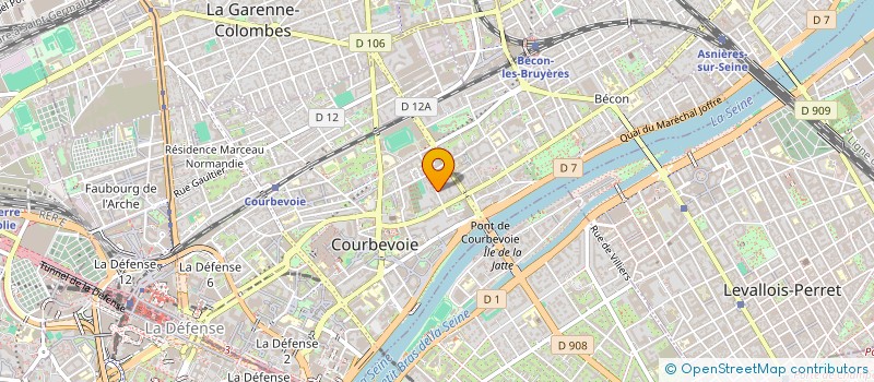 localisation de l'entreprise ANALICE CONSEIL  COURBEVOIE