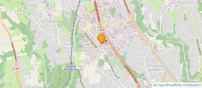 localisation de l'entreprise ANALYC à DARDILLY