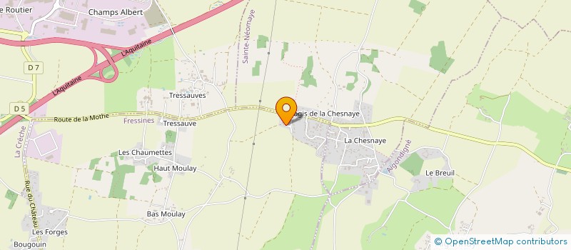 localisation de l'entreprise ANALYS T.P. - TRANSPORTS à FRESSINES