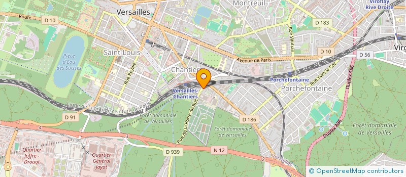 localisation de l'entreprise ANALYSE AMENAGEMENT ACTUALISAT INFORMATI  VERSAILLES
