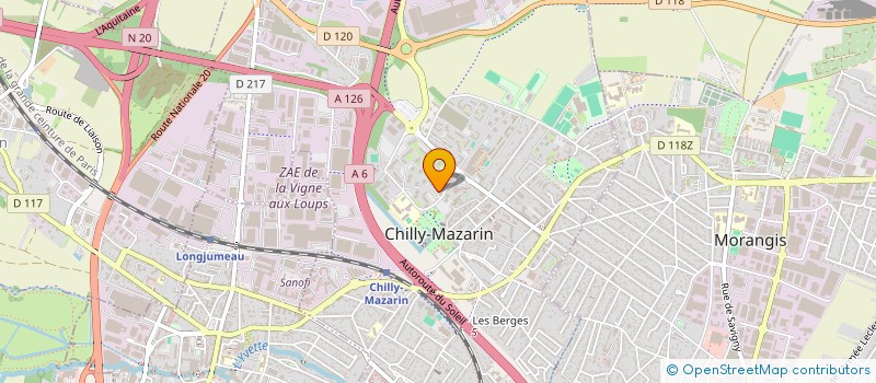 localisation de l'entreprise ANALYSE DEVELOPPEMENT ASSISTANCE SOFT à CHILLY-MAZARIN
