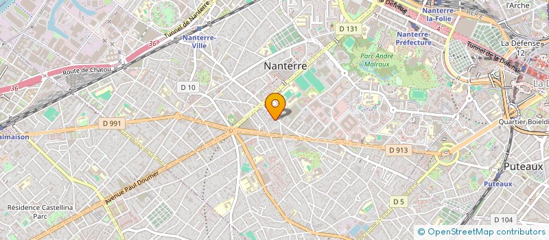 localisation de l'entreprise ANALYSE DEVELOPPEMENT ETUDES CONCEPTION à NANTERRE
