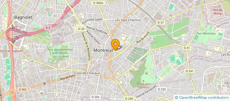 localisation de l'entreprise ANALYSE DIAGNOST SOLUT SCE INFORMAT à MONTREUIL