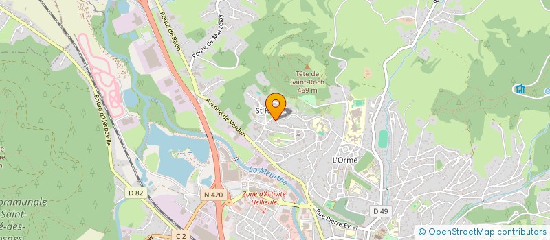 localisation de l'entreprise ANALYSE DIMENSIONNEMENT ET CONSTRUCTION DE RESEAUX OPTIQUES à SAINT-DIE-DES-VOSGES