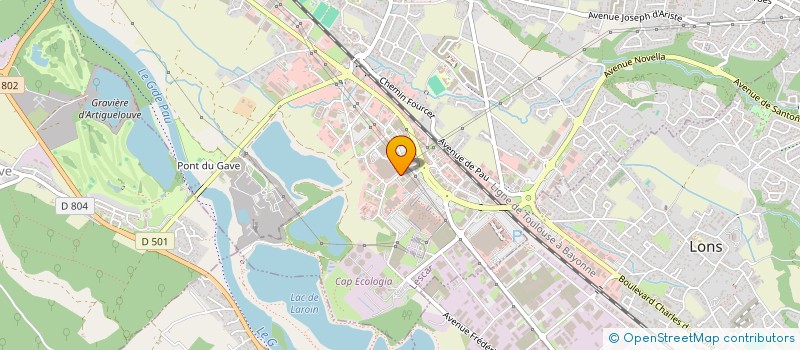 localisation de l'entreprise ANALYSE ET CONCEPTION DE STRUCTURES à LESCAR