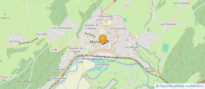 localisation de l'entreprise ANALYSE ET CONSEIL  MORTEAU