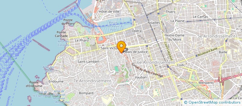 localisation de l'entreprise ANALYSE ET DIAGNOSTICS TECHNIQUES IMMOBILIERS à MARSEILLE