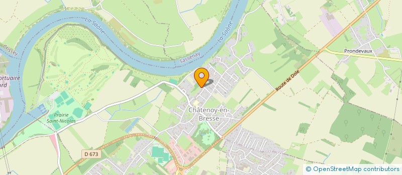 localisation de l'entreprise ANALYSE ET FORMATION à CHATENOY-EN-BRESSE