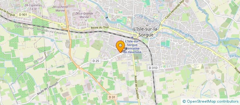 localisation de l'entreprise ANALYSE ETUDES MESURES à L'ISLE-SUR-LA-SORGUE