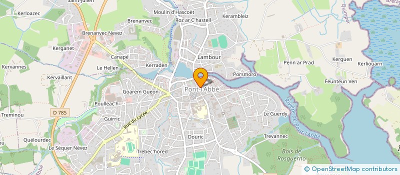localisation de l'entreprise ANALYSE EXPERTISE CONSEIL STRATEGIE à PONT-L'ABBE