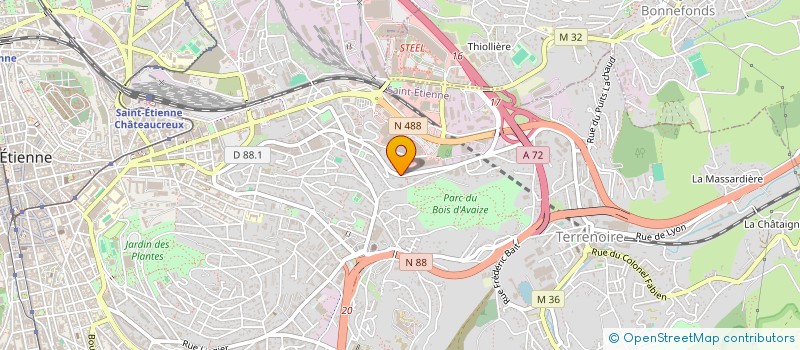localisation de l'entreprise ANALYSE GESTION ET METHODE à SAINT-ETIENNE