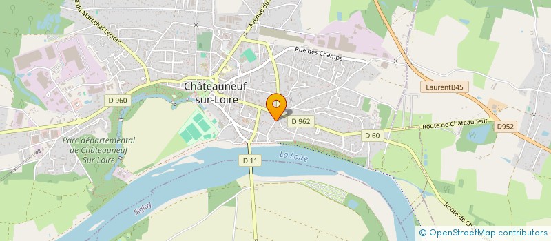 localisation de l'entreprise ANALYSE IMMOBILIERE  CHATEAUNEUF-SUR-LOIRE
