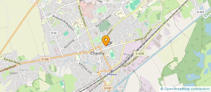 localisation de l'entreprise ANALYSE INNOVATION SOLUTION CONSEIL à CHAUNY