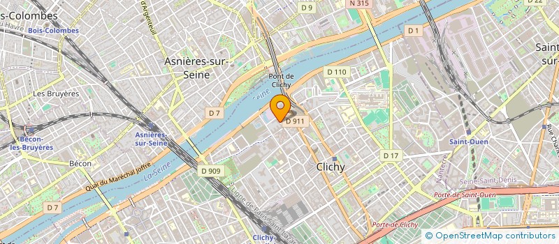 localisation de l'entreprise ANALYSE LOGISTIQUE TECHNIQUES COMMUNICAT à CLICHY