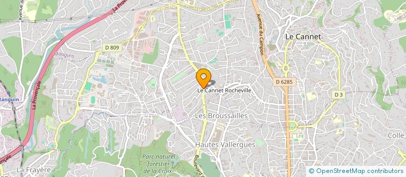 localisation de l'entreprise ANALYSE REVISION COMPTABILITE à LE CANNET