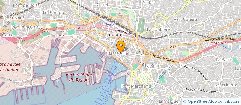localisation de l'entreprise ANALYSE SERV QUALITE EN INFORMATIQUE à TOULON