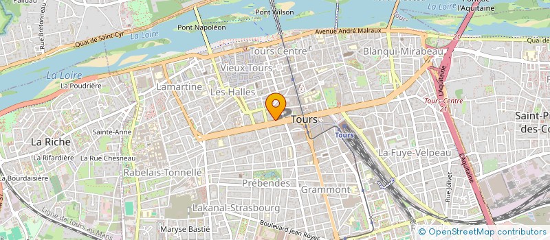localisation de l'entreprise ANALYSES COMPTABLES FINANCIERES CENTRE à TOURS