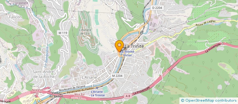 localisation de l'entreprise ANALYSES ET PERFORMANCES EXPERTISES à NICE