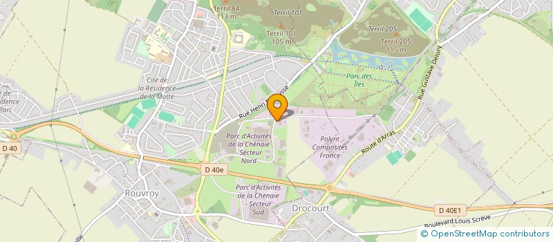 localisation de l'entreprise ANALYSES ET SOLUTIONS  ROUVROY