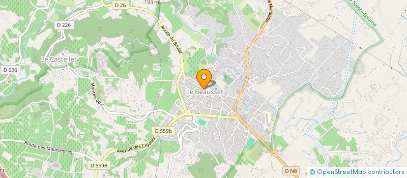 localisation de l'entreprise ANALYSES ETUDES EN MECANIQUES ET ENERGETIQUE  LE BEAUSSET