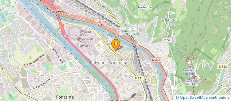 localisation de l'entreprise ANALYTICAL PIXELS TECHNOLOGY - APIX TECHNOLOGY à GRENOBLE