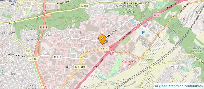 localisation de l'entreprise ANALYTICHEM FRANCE à VILLEBON-SUR-YVETTE