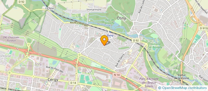 localisation de l'entreprise ANALYUM à OSNY