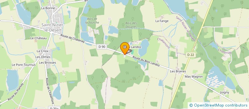 localisation de l'entreprise ANALYZAIR à CHALAMONT