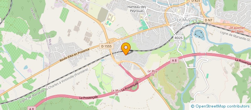 localisation de l'entreprise ANAM INVEST  LE MUY