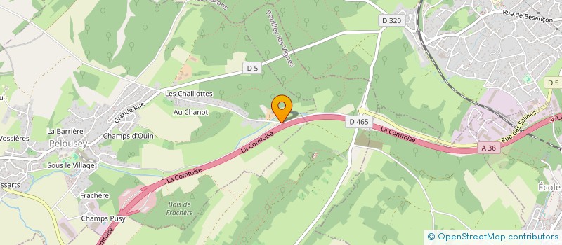 localisation de l'entreprise ANAMA CONSULTANTS GESTION INVESTISSEMENT  PELOUSEY